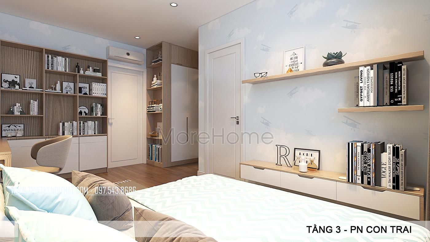 Thiết kế nội thất biệt thự hiện đại tại VinHome Thăng Long